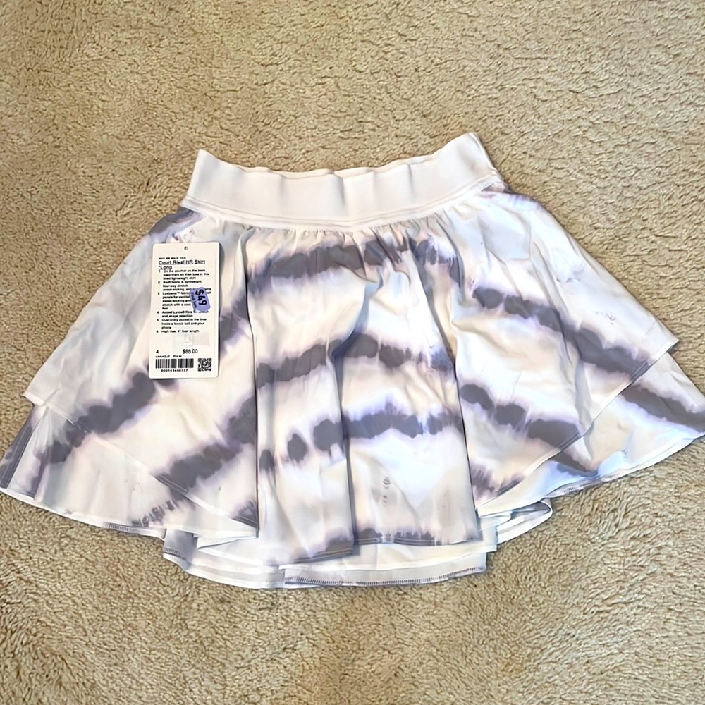 Court Rival HR Skirt *long lined lightweight skirt. Swift soft fabric.
